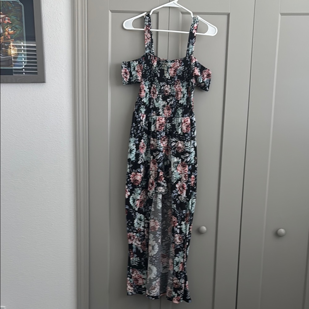 Floral Black Jumpsuit